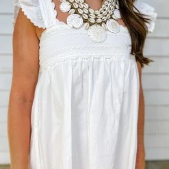 Twine + Twig Sea Glass Collection Cowrie Collar Necklace | Edition 13