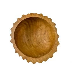 Twine + Twig Cowrie Collection Wooden Bowl