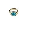 Twine + Twig Smiley Face Ring | Teal