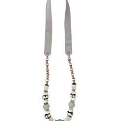 Twine + Twig Long Classic Necklace | Mist Batik Neutral Collection