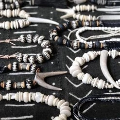 Twine + Twig B+W Collection Antler Double Tip Necklace | White 8 Twine + Twig B+W Collection Antler Double Tip Necklace | White