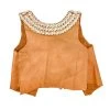 Twine & Twig Rocio G Cowrie Vest | Camel Apparel