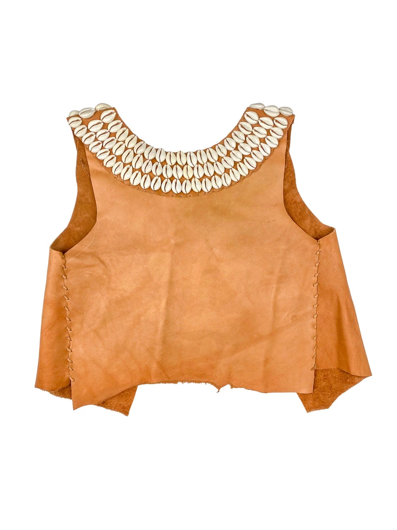 Twine & Twig Rocio G Cowrie Vest | Camel Apparel 1 Twine & Twig Rocio G Cowrie Vest | Camel Apparel