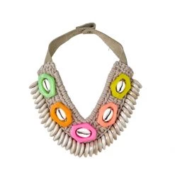 Twine + Twig Cowrie Collar Necklace | Electric Cowrie Collection