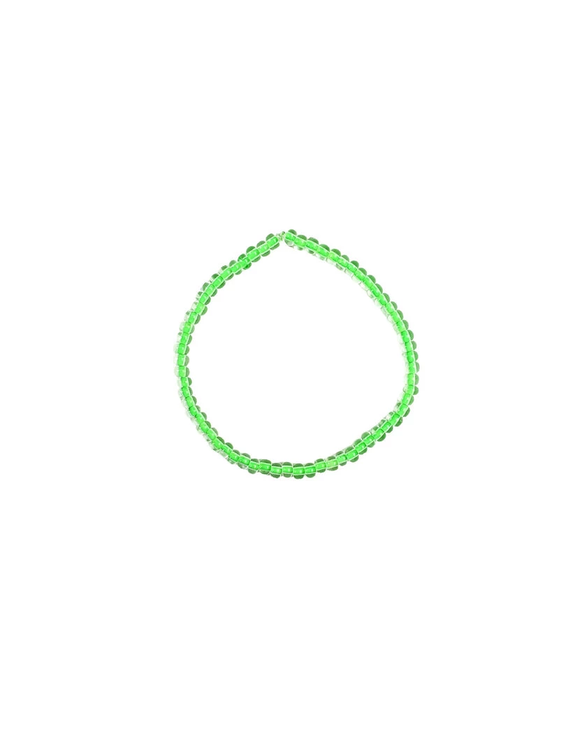 Twine + Twig Simple Seed Bracelet | Electric Green 1 Twine + Twig Simple Seed Bracelet | Electric Green