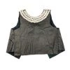 Twine & Twig Rocio G Cowrie Vest | Black Apparel