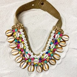 Twine + Twig Cowrie Collar Necklace | Tropic 10 Twine + Twig Cowrie Collar Necklace | Tropic