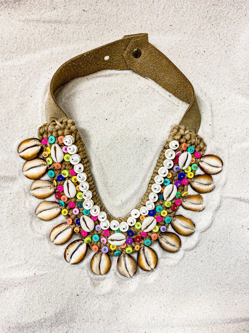 Twine + Twig Cowrie Collar Necklace | Tropic 4 Twine + Twig Cowrie Collar Necklace | Tropic