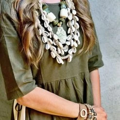 Twine + Twig Cowrie Classic Necklace Cowrie Collection 11 Twine + Twig Cowrie Classic Necklace Cowrie Collection