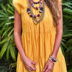 Twine + Twig Necklaces Mixed Metallic Layer Necklace Set