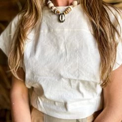 Twine + Twig Cowrie Collection Layer Choker Necklace | Cowrie