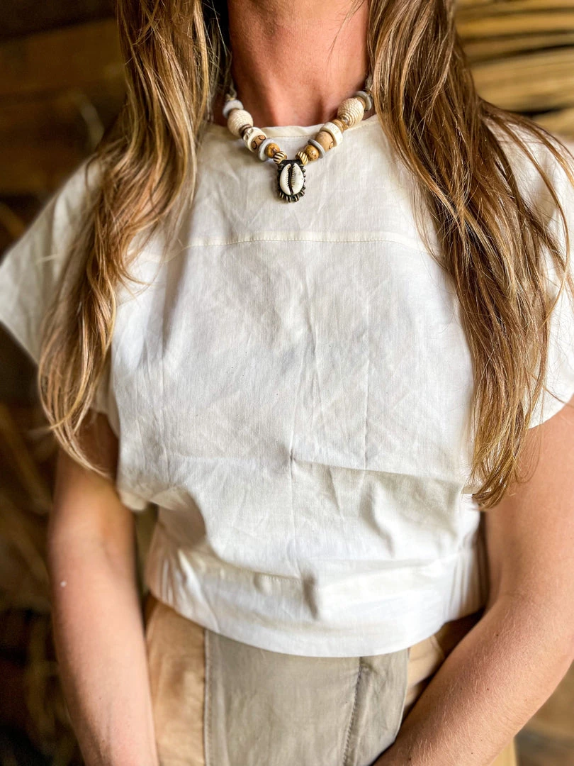 Twine + Twig Cowrie Collection Layer Choker Necklace | Cowrie 2 Twine + Twig Cowrie Collection Layer Choker Necklace | Cowrie