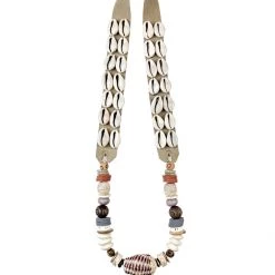 Twine + Twig Cowrie Collection Mid Classic Necklace | Cowrie