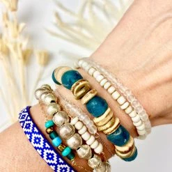 Twine + Twig Simple Seed Bracelet Charlotte Football Club