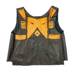 Twine & Twig Apparel Rocio G Woven Vest | Black + Camel