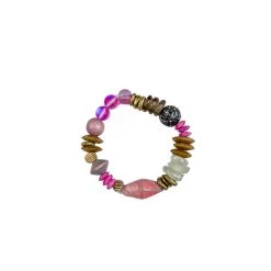 Twine & Twig Pavé Stack Bracelet | Pink + Pavé