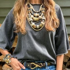 Twine + Twig Layered Classic Necklace | Mixed Tribal Neutral Collection 6 Twine + Twig Layered Classic Necklace | Mixed Tribal Neutral Collection