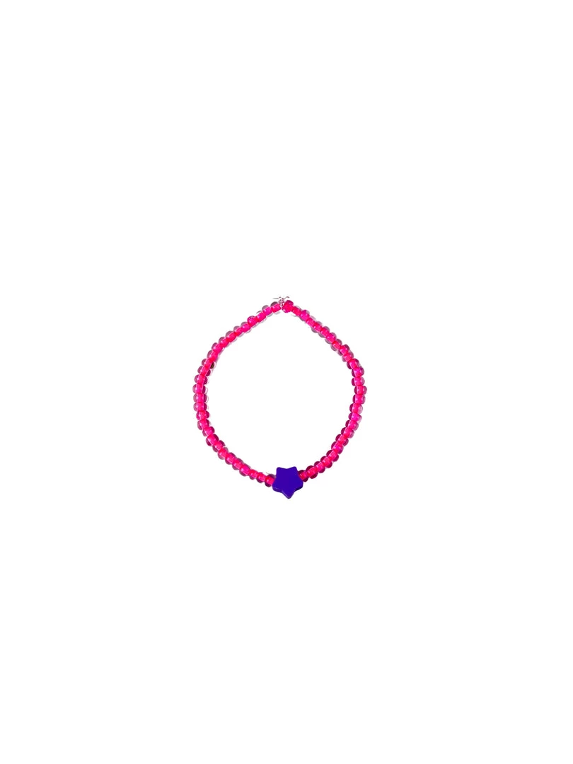 Twine + Twig Teen Collection Teen Star Seed Bracelet | Pink 1 Twine + Twig Teen Collection Teen Star Seed Bracelet | Pink