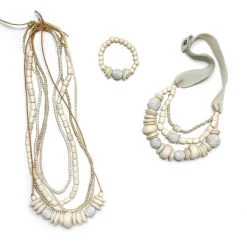 Twine + Twig Layered Classic Necklace | Montauk B+W Collection 14 Twine + Twig Layered Classic Necklace | Montauk B+W Collection