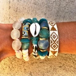Twine + Twig Charity Collection Trio Stack Bracelet Set | BVI Relief