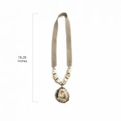 Twine + Twig Antler Burr Necklace | B+ W 13 Twine + Twig Antler Burr Necklace | B+ W