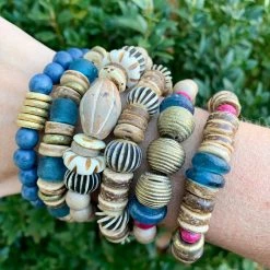 Twine + Twig Duo Bracelet Set | Indigo