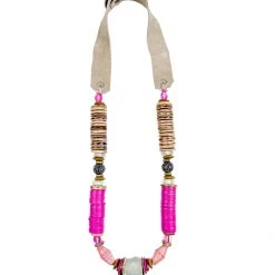 Twine & Twig Stacked Classic Necklace | Pink + Pavé