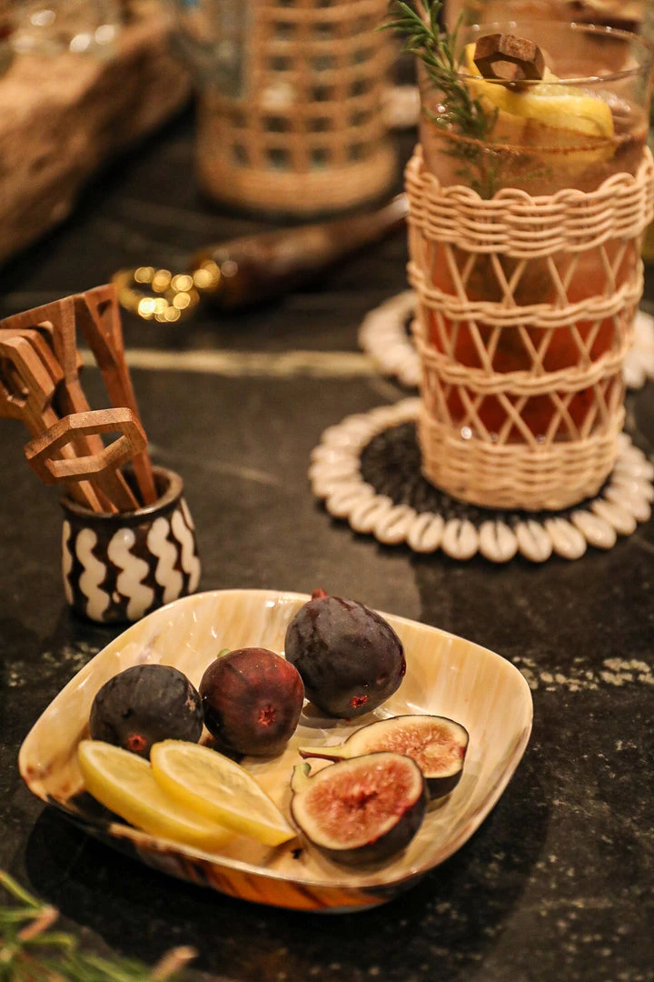 Twine + Twig Bowl + Spoon Set | Batik 3 Twine + Twig Bowl + Spoon Set | Batik