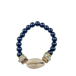 Twine + Twig Cowrie Single Stack Bracelet Cowrie Collection