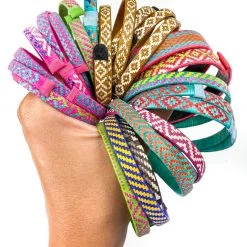 Twine + Twig Woven Thin Bracelet Pink + Pavé Collection