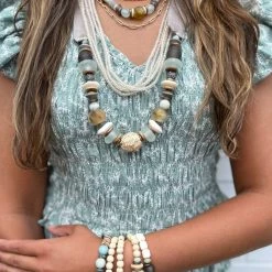 Twine + Twig Sea Glass Collection Slim Chain Necklace | Sea Glass