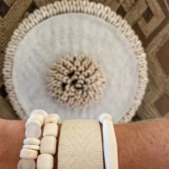 Twine + Twig B+W Collection Arm Party | White