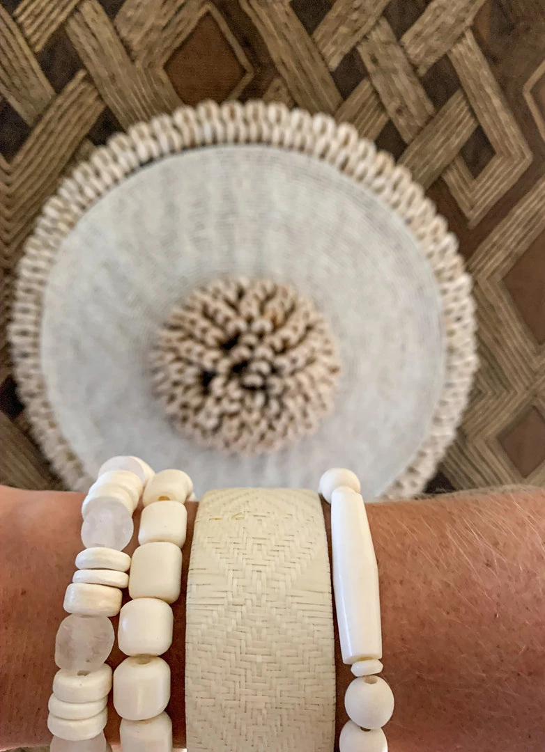 Twine + Twig B+W Collection Arm Party | White 2 Twine + Twig B+W Collection Arm Party | White