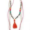 Twine + Twig Tween Tassel Necklace Set | Orange Teen Collection
