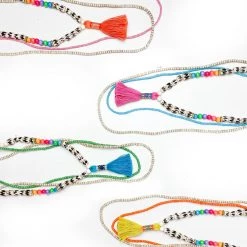 Twine + Twig Tween Tassel Necklace Set | Orange Teen Collection