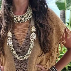 Twine + Twig Cowrie Collar Necklace | Edition 3 Cowrie Collection 12 Twine + Twig Cowrie Collar Necklace | Edition 3 Cowrie Collection