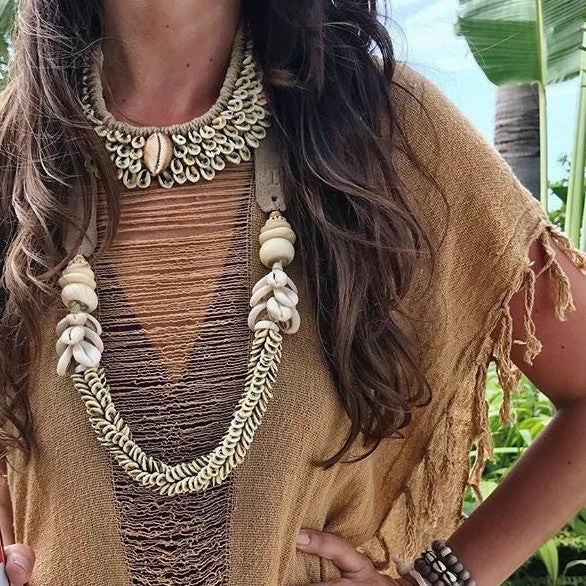 Twine + Twig Cowrie Collar Necklace | Edition 3 Cowrie Collection 5 Twine + Twig Cowrie Collar Necklace | Edition 3 Cowrie Collection