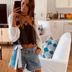 Twine & Twig Apparel Rocio G Woven Vest | Black + Camel 7 Twine & Twig Apparel Rocio G Woven Vest | Black + Camel