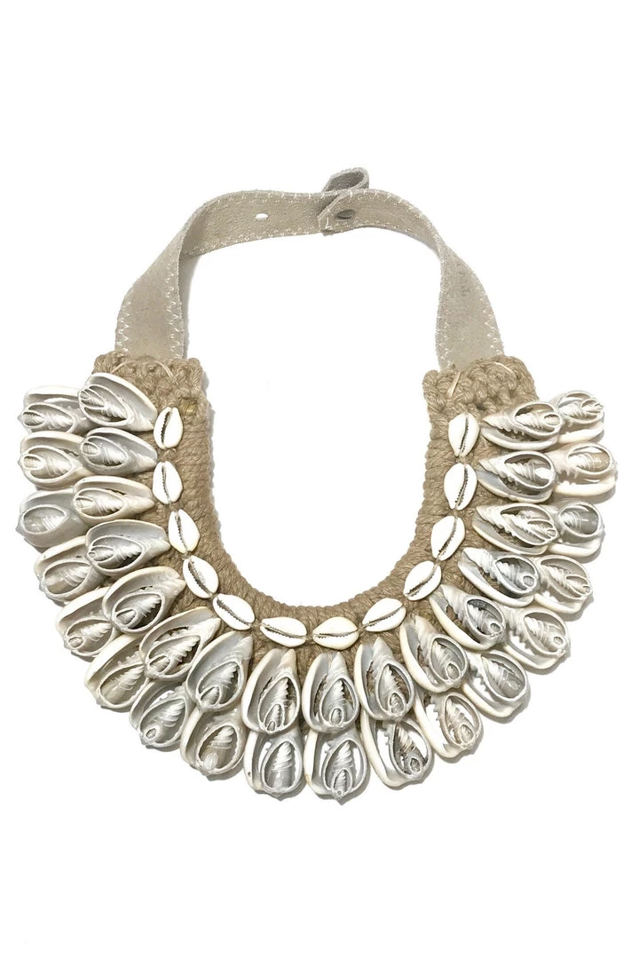 Twine + Twig Cowrie Collection Cowrie Collar Necklace | Edition 2 1 Twine + Twig Cowrie Collection Cowrie Collar Necklace | Edition 2