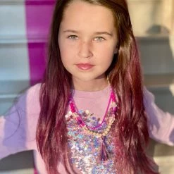 Twine + Twig Box Chain Necklace | Light Pink Teen Collection