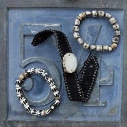 Twine + Twig Bar Tribal Stack Bracelet | Mens