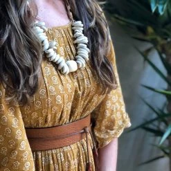 Twine + Twig Cord Classic Necklace | Cowrie