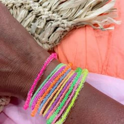 Twine + Twig Simple Seed Bracelet | Electric Multi