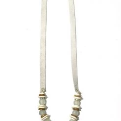 Twine + Twig Tones Collection Antler Slim Tip Necklace | Mist