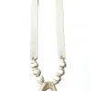 Twine + Twig B+W Collection Antler Double Tip Necklace | White