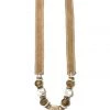 Twine + Twig Neutral Collection Antler Double Tip Necklace | Neutral
