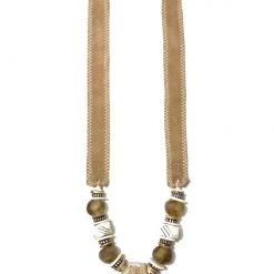 Twine + Twig Neutral Collection Antler Double Tip Necklace | Neutral