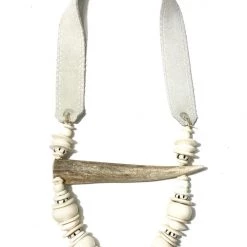 Twine + Twig Antler Tip Classic Necklace | B + W B+W Collection