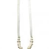 Twine + Twig Antler Slim Tip Necklace | B + W