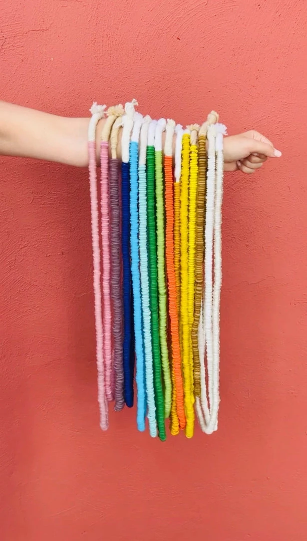 Twine + Twig Knotted Layering Necklace | Green Tropic Collection 4 Twine + Twig Knotted Layering Necklace | Green Tropic Collection